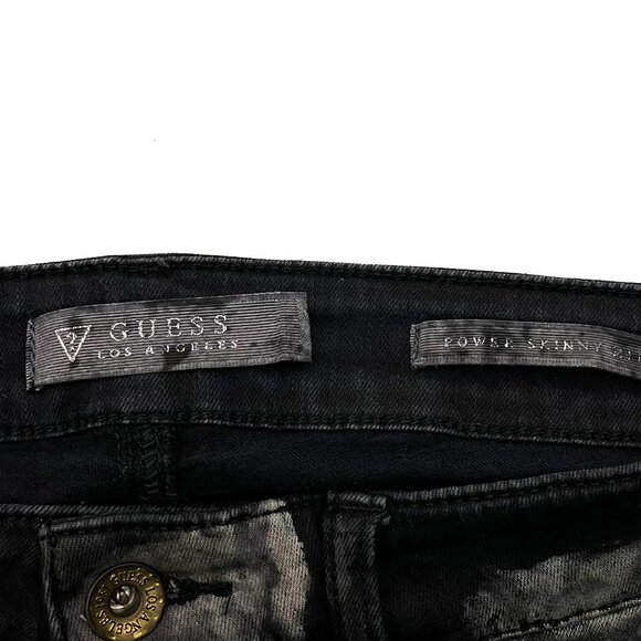 GUESS Mid Rise Power Skinny Jeans Jellico Wash Womens 27 x 30 - Picture 2 of 6